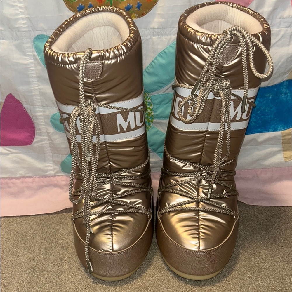 Moon Boot Rose Gold Winter Boots